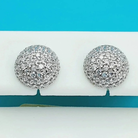 "925 Sterling Silver CZ Beautiful Earrings for Women, 1USPAR4174 - Picture 9 of 11